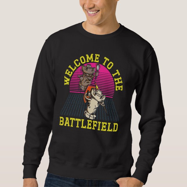 Sweatshirt Welcome To The Battlefield Grandmaster Board Game  (Devant)