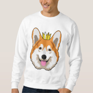 Sweatshirt Welsh corgi with Crown
