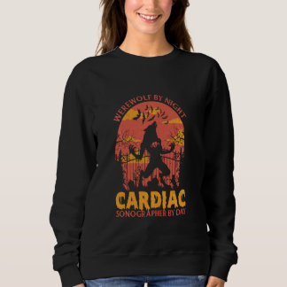 Sweatshirt Werewolf Par Sonographe Cardiaque De Nuit Par Hall