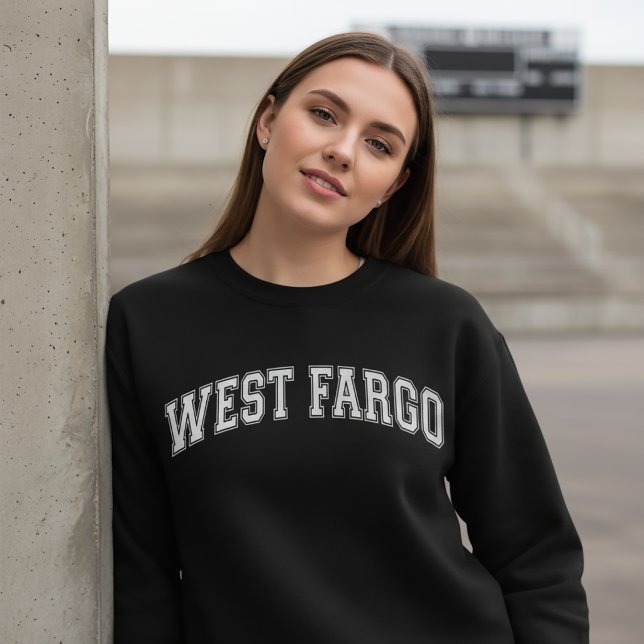 Sweatshirt WEST FARGO Université Américaine de style Collège (Créateur téléchargé)