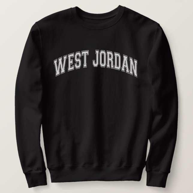 Sweatshirt WEST JORDAN University Style America College (Design devant)