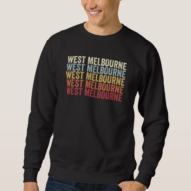 Sweatshirt West Melbourne Florida West Melbourne FL Retro Vin (Devant)