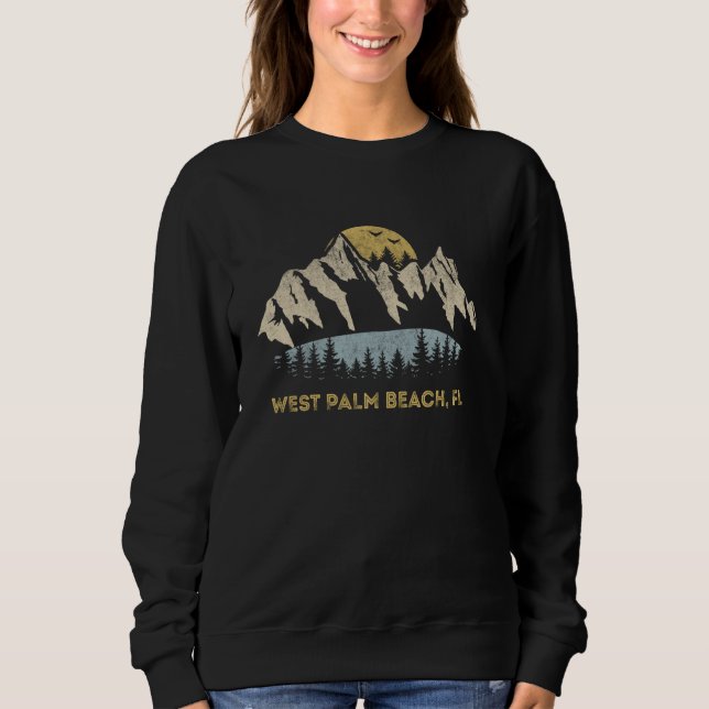 Sweatshirt West Palm Beach Florida Mountain Sunset Sunrise FL (Devant)