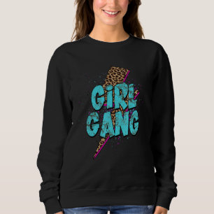 Sweatshirt Western Boho Leopard Turquoise Rodeo Girl Horse Co