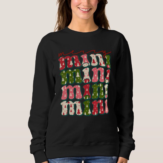 Sweatshirt Western Boho Retro Christmas Mimi Mom Mother (Devant)
