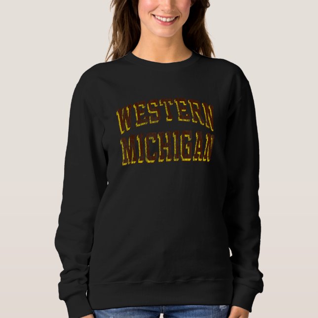 Sweatshirt Western Michigan Broncos Arche Rétro (Devant)