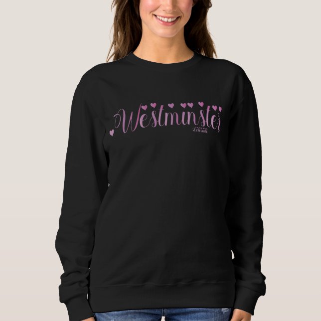 Sweatshirt Westminster Colorado Valentine (Devant)
