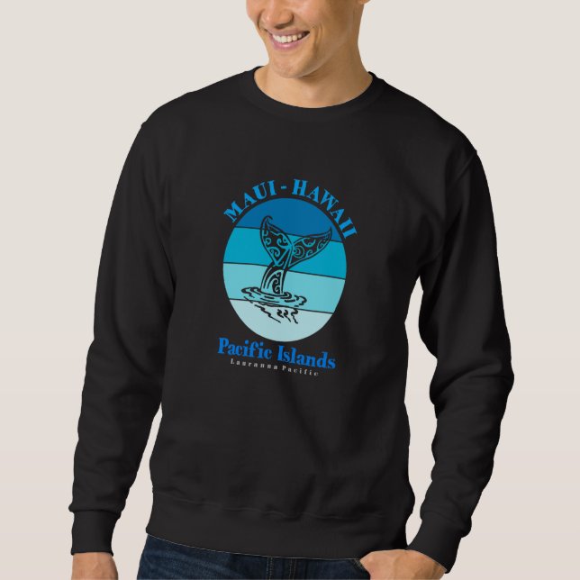 Sweatshirt Whale Tail Maui Hawaii Ocean (Devant)