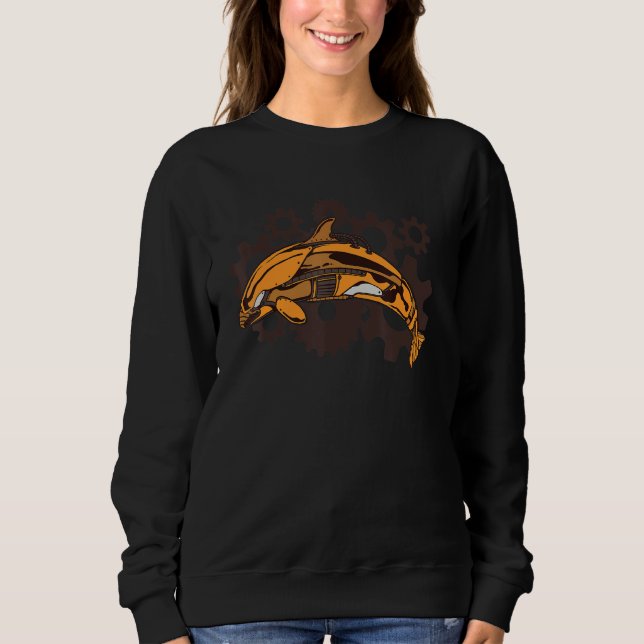 Sweatshirt Whale underwater world ocean Orca 1 (Devant)