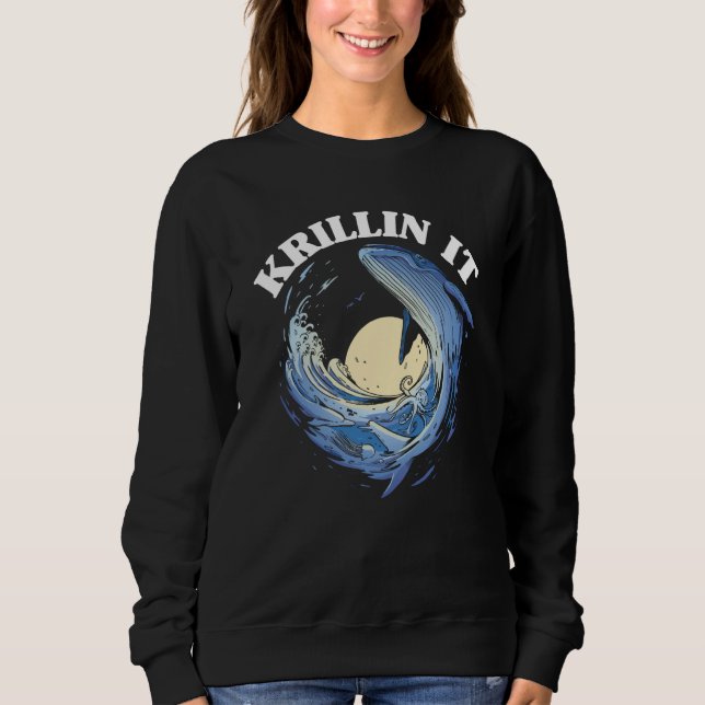 Sweatshirt Whale Watcher Krillin It (Devant)