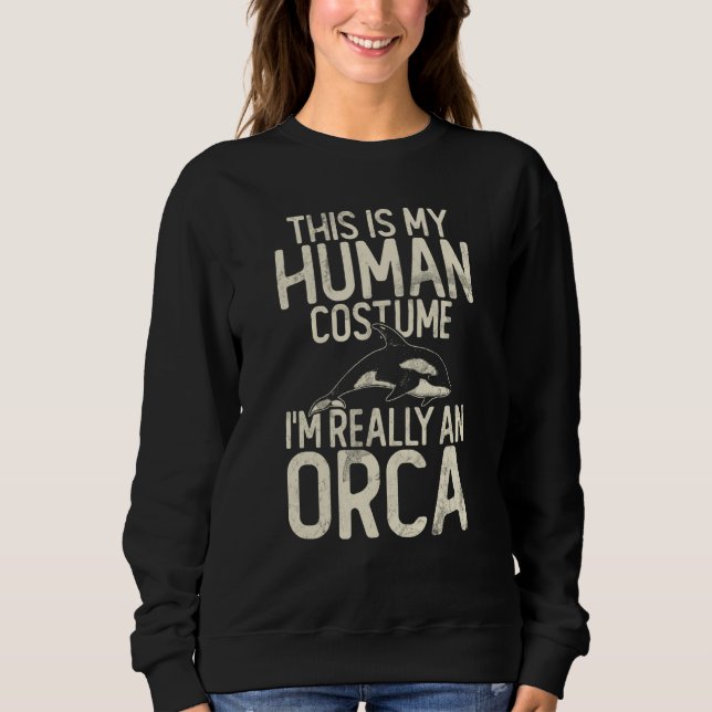 Sweatshirt Whales Watch Dolphin Pottwhal  Saying Orca Whale   (Devant)