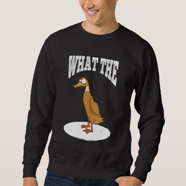 Sweatshirt What The Duck Duck Morning Grouch Coffee Rubber Du (Devant)