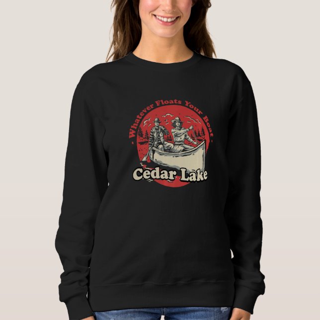 Sweatshirt Whatever Floats Your Boat Cedar Lake Sayings India (Devant)