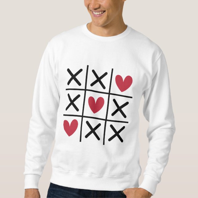 Sweatshirt Whimsical Tic Tac Toe Wonderland (Devant)