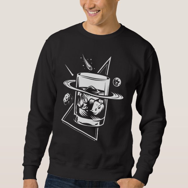 Sweatshirt Whiskey Brandy Bourbon Boire Cocktails (Devant)