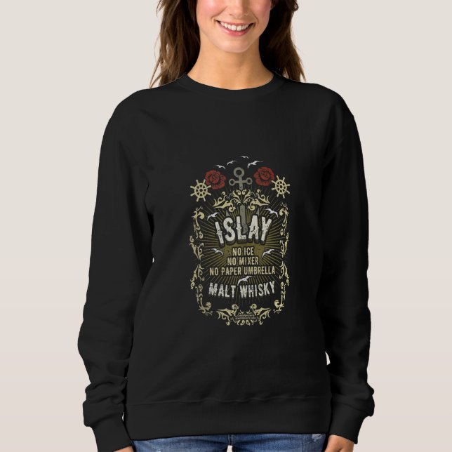 Sweatshirt Whisky Design Islay Malt - Le Malt Islay original (Devant)