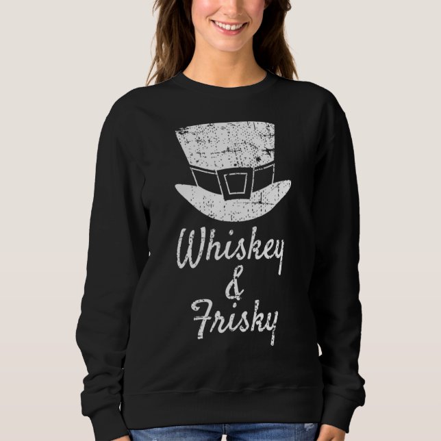 Sweatshirt Whisky Frisky  Vintage St Patrick (Devant)
