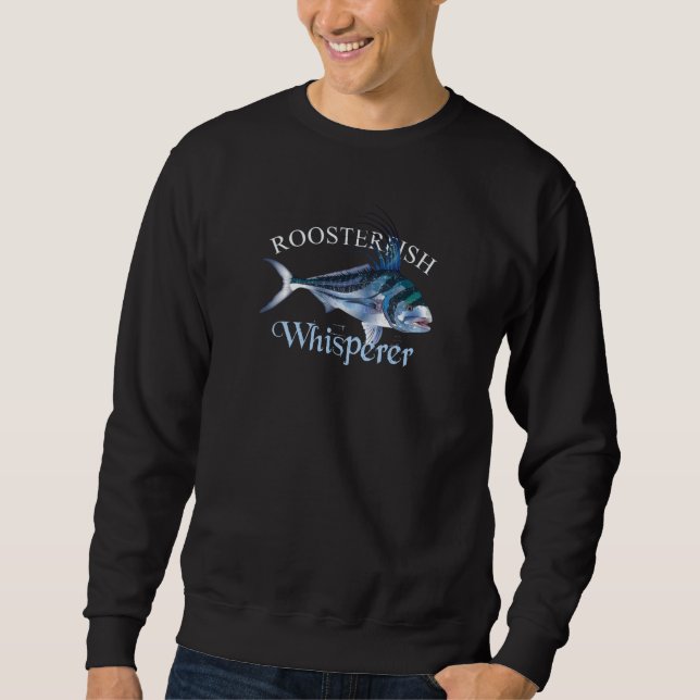Sweatshirt Whisperer de rôti de poisson foncé (Devant)