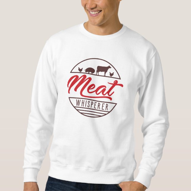 Sweatshirt Whisperer de viande (Devant)