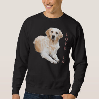 Sweatshirt White Labrador Retriever Yellow Love