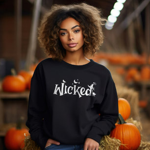 Sweatshirt Wicked Halloween Funny Witny