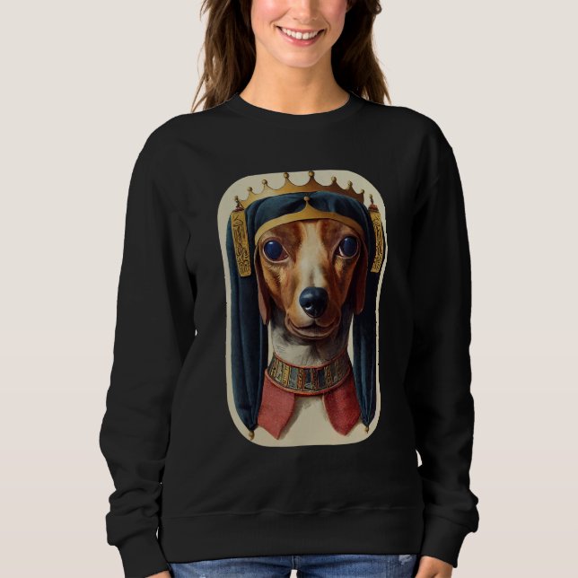 Sweatshirt Wiener Chien Ancien Rétro Dachshund 11 (Devant)