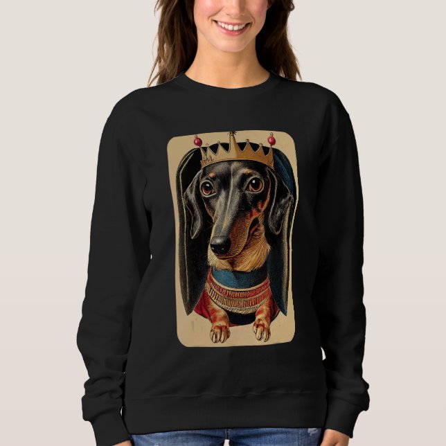 Sweatshirt Wiener Dog Ancien Retro Dachshund 3 (Devant)