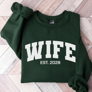 Sweatshirt Wife Husband Sweatshirt, Custom Engagement Gift