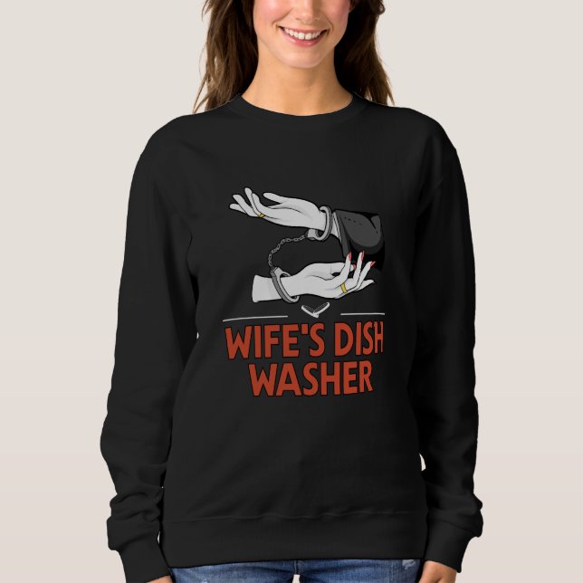 Sweatshirt Wifes Dish Washer Husband Pun Mister Joke (Devant)