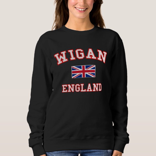 Sweatshirt WIGAN British Flag Badge (Devant)