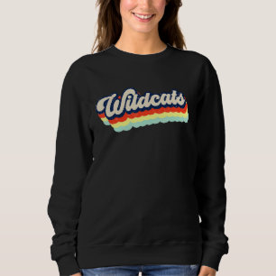 Sweatshirt Wildcats Retro School Sports Ventilateur Team Spir
