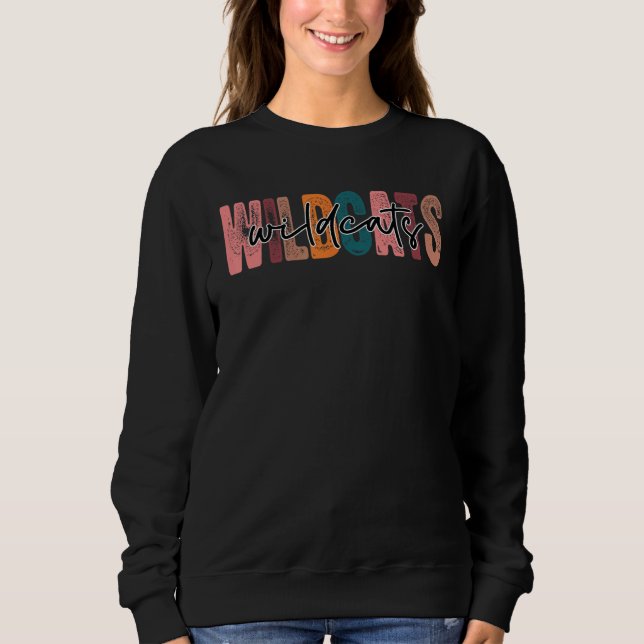 Sweatshirt Wildcats School Sports Fan Team Spirit (Devant)