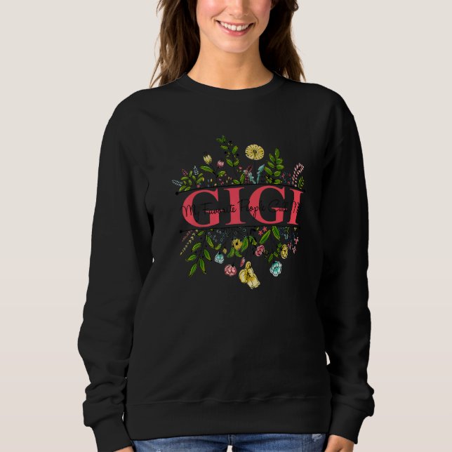 Sweatshirt Wildflower Gigi My Favorite People Call Me Gigi Mo (Devant)