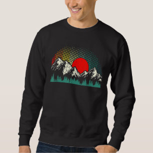 Sweatshirt Wildlife Mountains Sunset Camping extérieur Randon