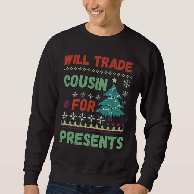 Sweatshirt Will cousin pour les cadeaux Noël sweatshir (Devant)
