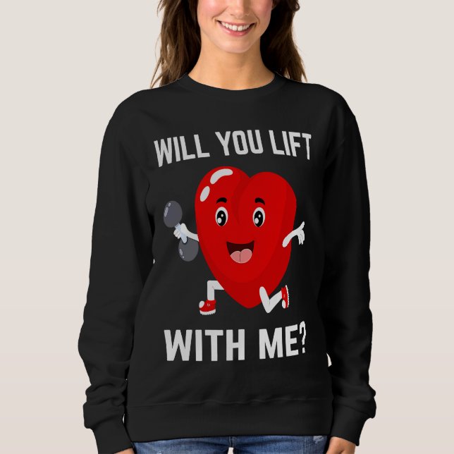 Sweatshirt Will You Lift Gym Couple Bodybuilding Workout Powe (Devant)