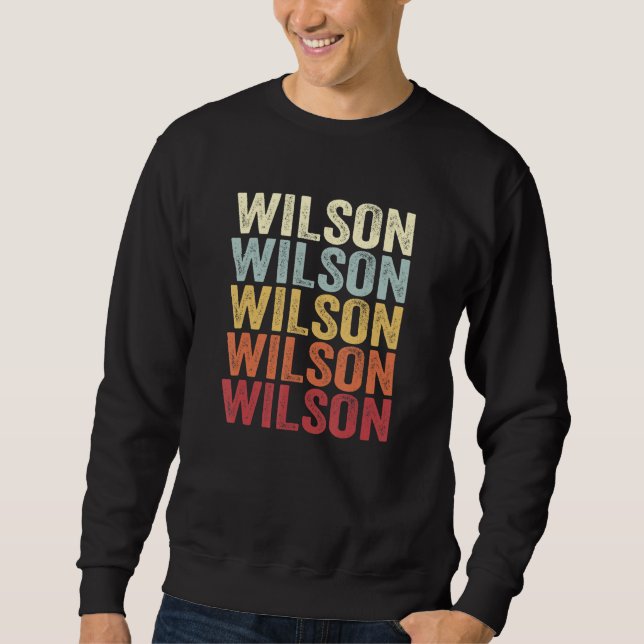 Sweatshirt Wilson Michigan Wilson MI Retro Vintage Text (Devant)