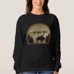 Sweatshirt Wind Cave National Park  Camping Dakota du Sud Vin