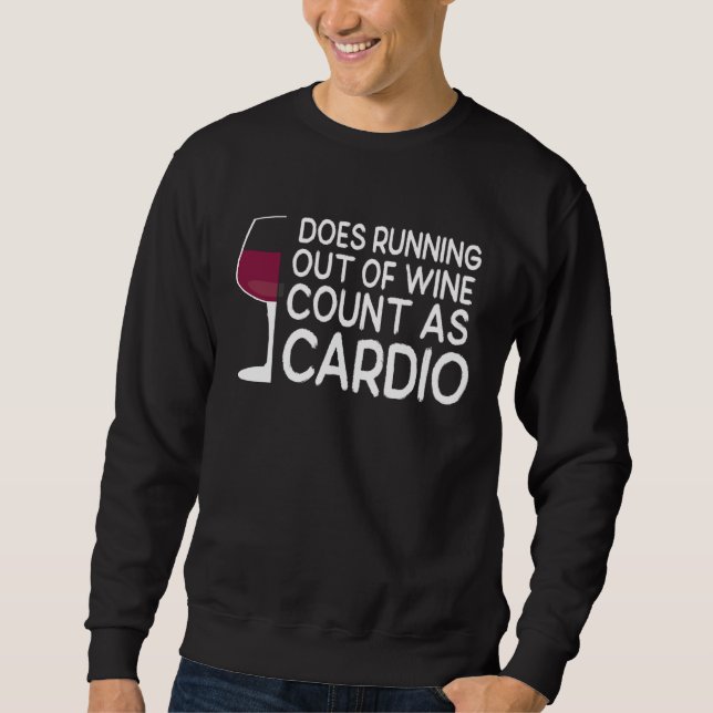 Sweatshirt Wine Glass Does Running Out Of Wine Count As Cardi (Devant)