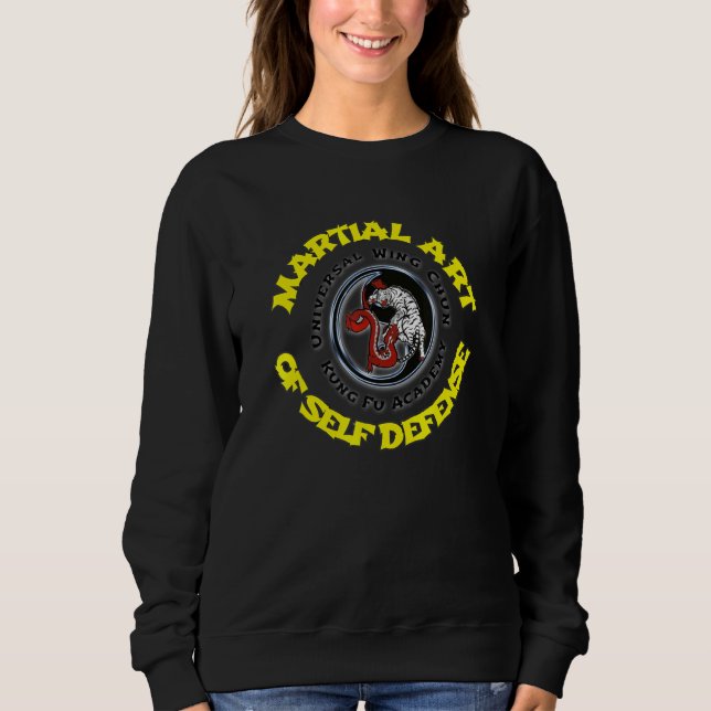 Sweatshirt Wing Chun Tigre Dragon Martial de l'autodéfense (Devant)