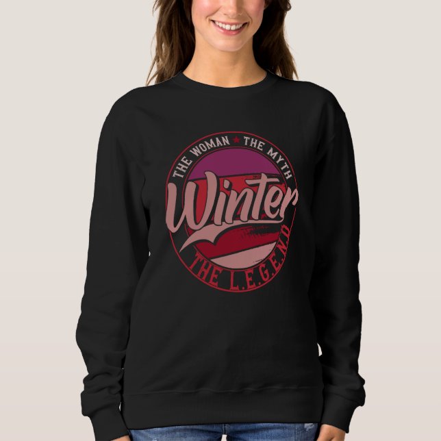 Sweatshirt Winter the Lady of Myth the Legend (Devant)