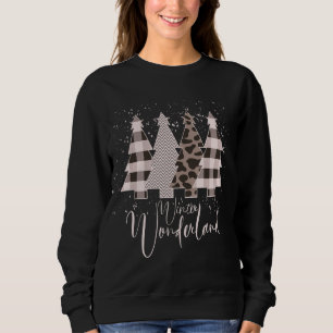 Sweatshirt Winter Wonderland Christmas Tree Buffalo Plaid Leo
