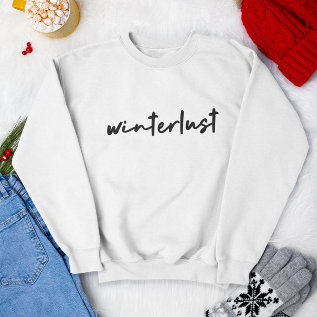 Sweatshirt Winterlust | Noël minimaliste moderne hiver (Créateur téléchargé)