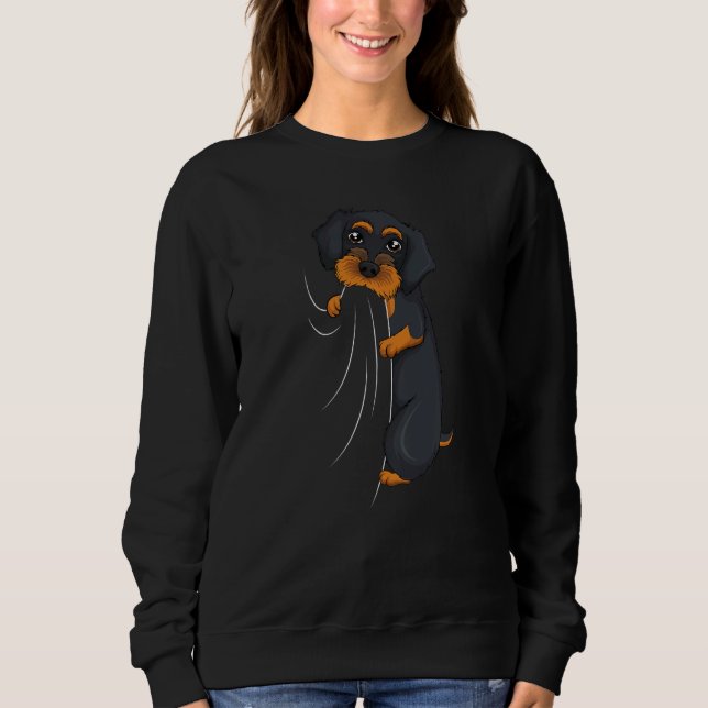 Sweatshirt Wirehaired Dachshund Weiner Dog Boys Girls Kids Wo (Devant)