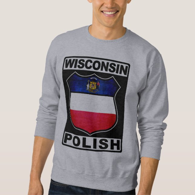 Sweatshirt Wisconsin Polonais Américain (Devant)