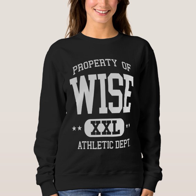 Sweatshirt Wise Retro Athletic, propriété Département (Devant)