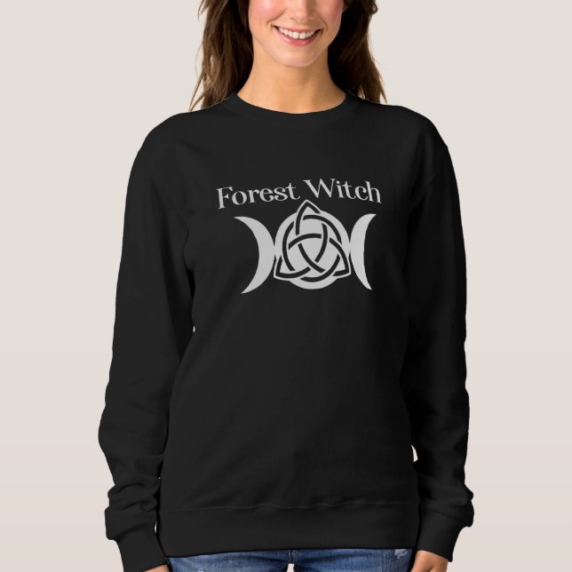 Sweatshirt Witchcraft Wiccan Forest Witch (Devant)