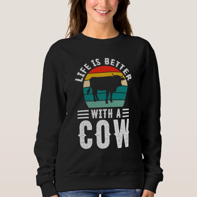 Sweatshirt With A Cow (Devant)