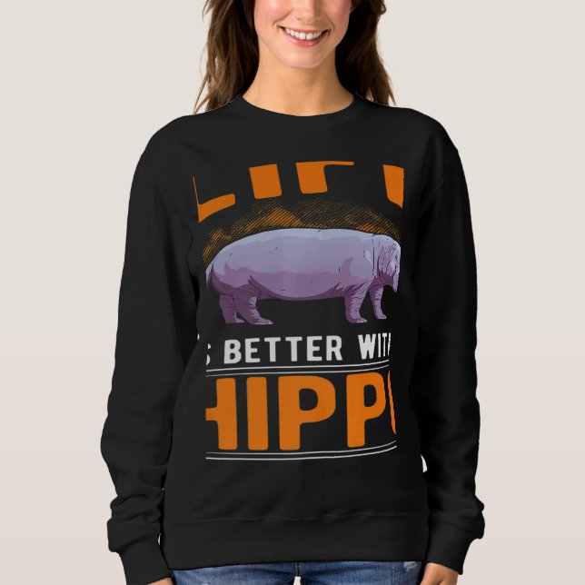 Sweatshirt with a Hippo (Devant)