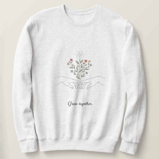 sweatshirt with growth mindset  (Design devant)